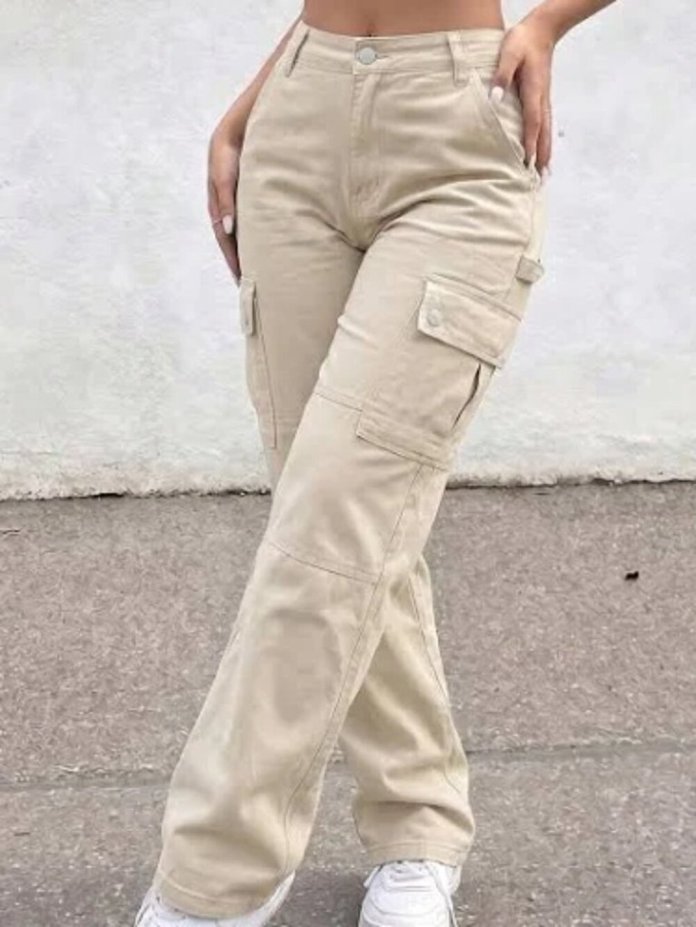 Boston Proper Cargo Pants Stone Color Size 14